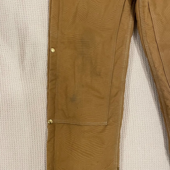 Carhartt R41 Overall Men’s 36W 34L Duck Zip-to-Thigh Bib Quilt Lined Brown - Picture 16 of 16